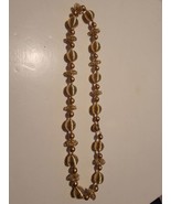 Vintage Gold Tone Necklace Golden VTG  - £11.55 GBP