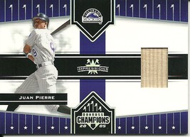 2005 Donruss Champions Impressions Material Juan Pierre 152 Rockies - £1.56 GBP