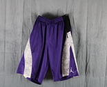 Retro Air Jordan Shorts - Purple with White Cement Colorblocks - Men&#39;s XL - £43.80 GBP