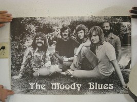 Die Moody Blues Poster Vintage Band Shot - £67.61 GBP