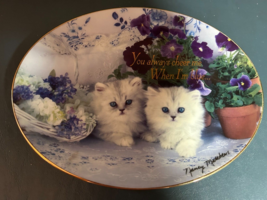 True Blue Friends Kitten Collector Plate-Nancy Matthews, Franklin MInt - £5.53 GBP