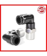 Versatile Male Elbow Push to Connect Fittings, 5/32&quot; OD x 1/8&quot; NPT, 10 Pack - $394.27 MXN