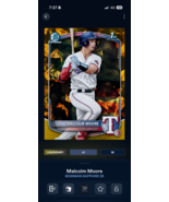 [DIGITAL CARD] TOPPS BUNT Malcolm Moore - Bowman Gold Sapphire /50 Legen... - $4.94