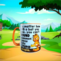CARTOON - GARFIELD - Stupid People - 11oz Coffee Mug [P21] - $13.00+