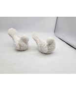 Set of 2 Vintage White Alabaster Doves, Handmade in Italy, Love Birds Pair - $19.99