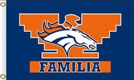 Denver Broncos Familia Flag 90cmx150cm/3x5FT - £14.21 GBP