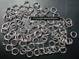 Stainless Steel Open Jump Rings 100 6x1mm Jump Rings Bail Charm Pendant ... - £3.07 GBP