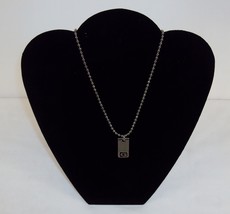 Necklace ~ Stainless Steel Pull-Style Ball Chain w/Polished G Pendant ~ #5410050 - $9.75