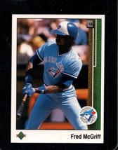 1989 UPPER DECK #572 FRED MCGRIFF NMMT BLUE JAYS HOF - £3.37 GBP