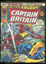 Captain Britain #5 1976-FANTASTIC FOUR-NICK FURY-TRIMPE-KIDA-UK Comic Fn - £40.01 GBP