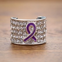  CharMED™ Crystal Stethoscope Charms, Purple Ribbon   - £9.37 GBP