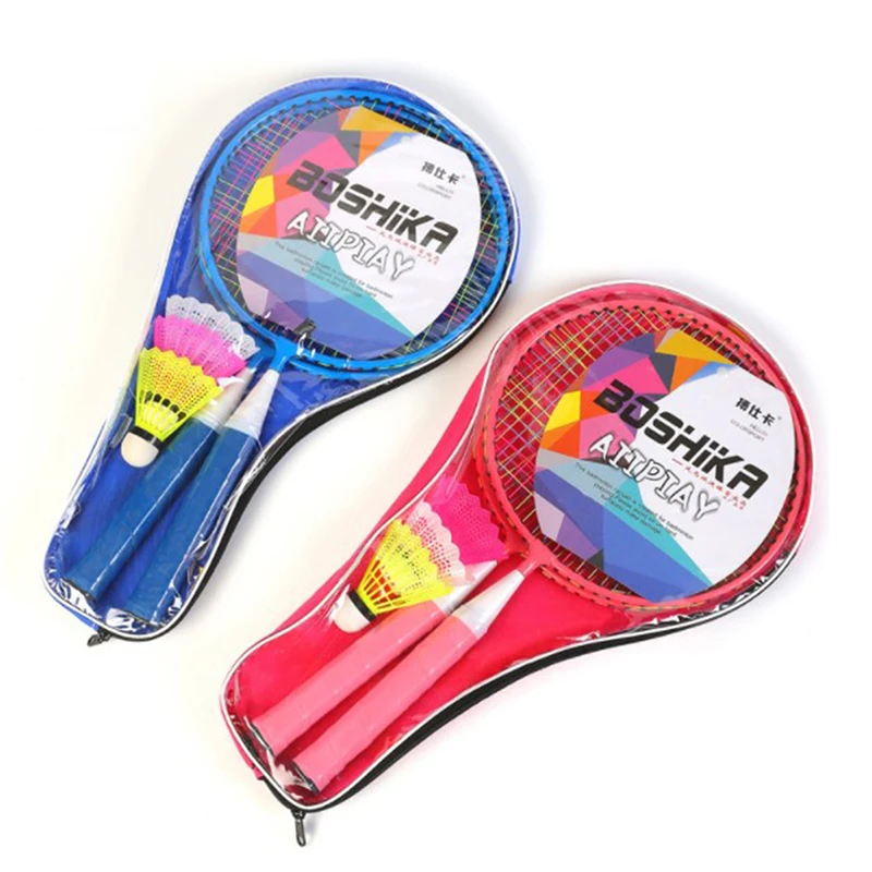 Sporting 1 Pair Children Tennis Badminton Rackets Ball Set Sportings Family Game - £32.14 GBP