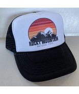 Rocky Mountain Hat Trucker Hat snapback Black Colorado Vacation Hat NEW ... - $17.43