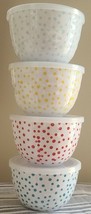 Pioneer Woman ~ Eight (8) Piece Prep Bowl Set ~ Melamine ~ Polka Dot Pat... - $49.03 CAD