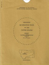 USGS Geologic Map: Vaughn Quadrangle, Montana - $8.99