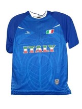 Drako Italy Italia Men&#39;s Jersey Soccer Football Blue Size S/M - $317.61 MXN