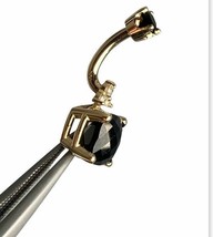 2CT Imitación Amortiguador Piercing Ombligo Piercings 14K Oro Amarillo Chapado - £93.40 GBP