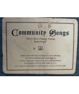 Community Songs Booklet National Recreation Association New York accompa... - $20.00