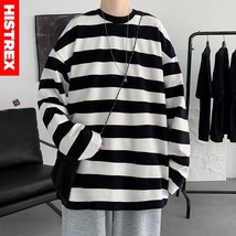 Strex striped t shirts for men oversized hip hop tee 2022 man casual long sleeve tshirt thumb200