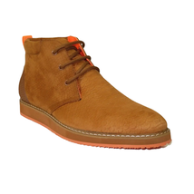 Mens Tayno Modern Chukka Boot Micro Suede Soft Comfortable Cushion Troupe Camel image 2