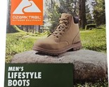 Men&#39;s Work Hiking Boots Tan Wheat, Size 8, Rubber Outsole, Ozark Trail T... - $20.39