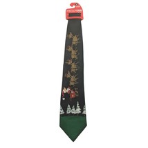 Hallmark Specialties Christmas Tree Santa Reindeer Novelty Necktie  - £17.40 GBP