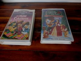 4 Vhs Tapes Beauty And The Beast, Christmas Story, The Hunchback Of Notre Dame - £6.68 GBP