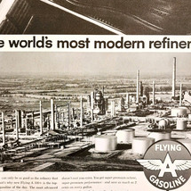1960 Flying A Gasoline &amp; Oil Company Advertisement Tidewater Tydol Co DW... - $29.99