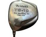 Trident Golf TS-10 Tri-Screw Ti Max-COR Driver 10 LH Stiff Carbon 45&quot; Shaft - $39.55