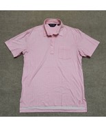 Ralph Lauren Polo Golf Shirt Mens M Pink White Gingham Short Sleeve Pony... - £20.79 GBP