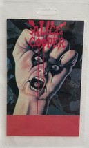 ALICE COOPER - VINTAGE ORIGINAL CONCERT TOUR LAMINATE BACKSTAGE PASS - $389.16 MXN