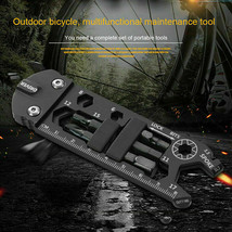 16 in 1 Multi-Tool EDC Keychain Bicycle Tool Pocket Wrench Screwdriver Ruler Kit - £10.57 GBP