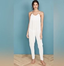 We Wore What Jumpsuit L White Casual Semi Sheer Cover Up Playsuit Tie Se... - $31.40