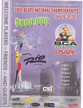 Bca Us Apl Pool League July 2014 Program @ Rio Hotel  Casino Las Vegas  - £7.95 GBP