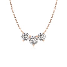 ANGARA Natural 0.97 Ct Trio Diamond Pendant Necklace ... - $2,146.32