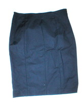 New Womens NWT Ellen Tracy Skirt 10 Blue Office Dark Straight Work Knee Classy  - £46.02 GBP