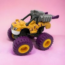 Blaze and The Monster Machines Stripes Yellow Diecast Toy Car 2014 Nickelodeon - £4.58 GBP