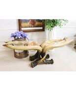 Wildlife Rustic Buck Deer Stag Entwined Antlers 4 Votives Candle Holder ... - €34,90 EUR