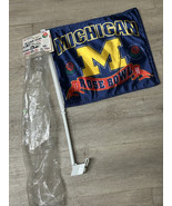 Vintage 1998 University of Michigan Football Car Flag Pasadena Rose Bowl - $17.77