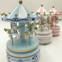 Music Box Mini Mechanical Style merry-go-round Kids Toys - Girls Craft Gift - £14.42 GBP