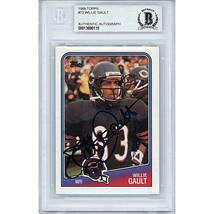 Willie Gault Chicago Bears Auto 1988 Topps Football Signed On-Card Becke... - £77.75 GBP