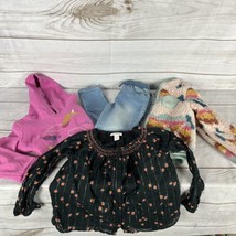 Lot Cat &amp; Jack Girls Size XS (4/5) Clothing Jeans Hoodie Top Fleece Jacket - $12.99