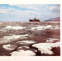 1988 Lake Baikal Ice Flow Ship USSR Russian Photo Print Card Cold War Er... - $559.01 MXN