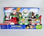 New! Fisher Price Little People Christmas Train Musical Reindeer Elf San... - £35.97 GBP