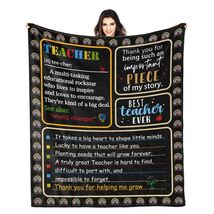 GEIFIN Flannel, Throw Blanket, Teacher Gifts, 60x80 inches, Black, Letter Print - $371.48 GEIFIN Flannel, Throw Blanket, Teacher Gifts, 60x80 inches, Black, Letter Print - $371.48 MXN