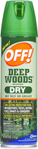 OFF! Deep Woods 25% DEET Insect Repellent 4oz  Aerosol mosquito tick chigger OFF - £22.23 GBP