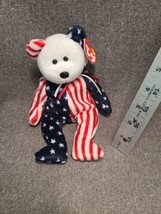 TY Beanie Baby * SPANGLE* the American Bear RETIRED New with Tags - $9.12