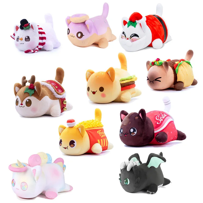 Lush doll coke french fries burgers bread sandes food cat plushie sleeping pillow chil thumb200