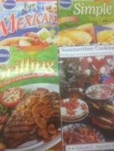 Lot Of 4 Small Pillsbury Cookbook Mexican Summer Meals Grilling Cook Book - $9.99