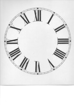 7&quot; &amp; 7 1/2&quot; &amp; 7 3/4&quot; Diameter Clock Dial Face Cardstock ROMAN &amp; ARABIC - £5.49 GBP